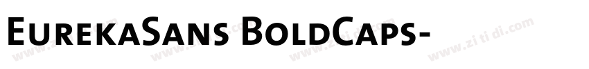 EurekaSans BoldCaps字体转换